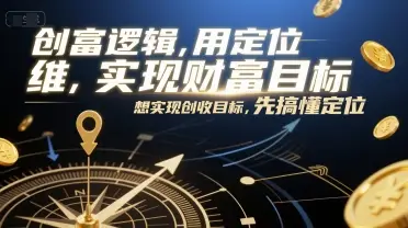 创富逻辑,用定位思维实现财富目标,想实现创收目标,先搞懂定位