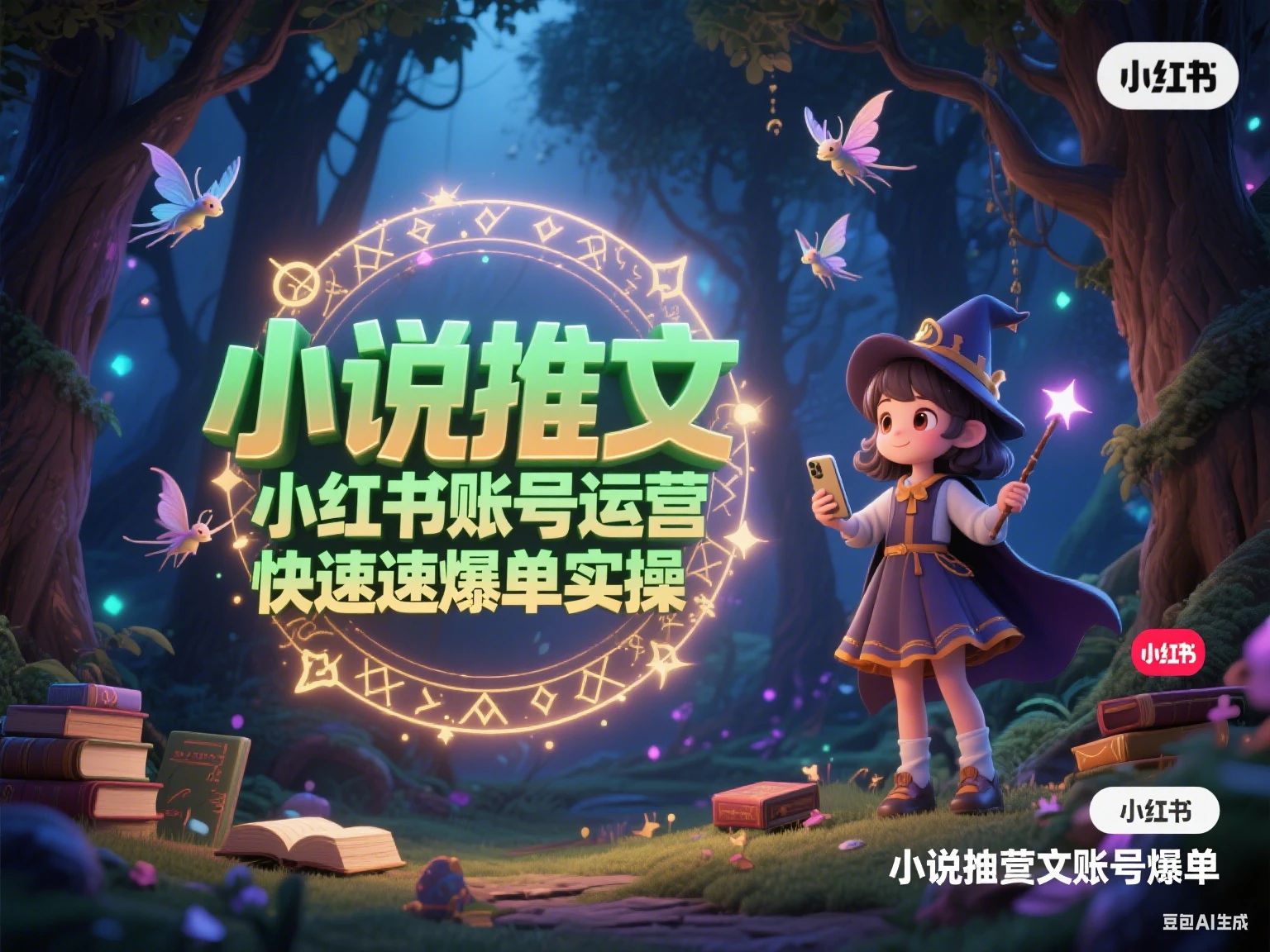 小说推文  小红书账号运营快速爆单实操