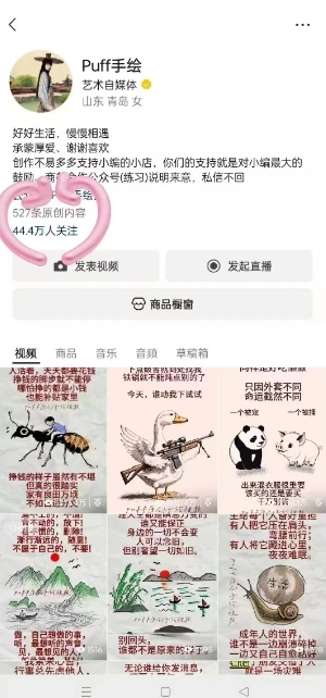 Puff手绘视频号分成项目，三天过分成计划，简单易上手，适合新手