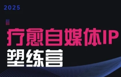 【精】2025治愈自媒体IP训练营，专为疗愈领域从业者打造