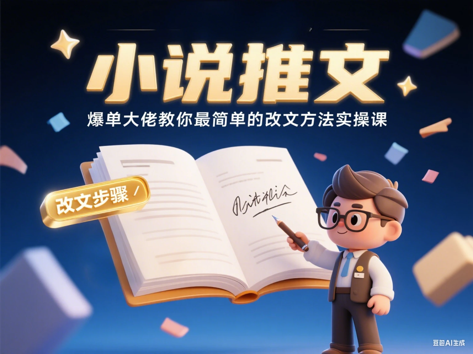 小说推文  爆单大佬教你最简单的改文方法实操课