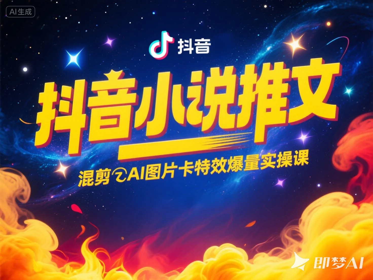 抖音小说推文 混剪➕AI图片卡特效爆量实操课