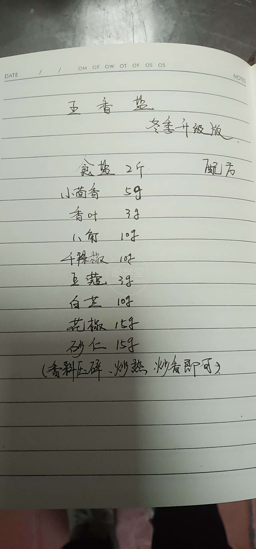 《五香盐》咸货和卤菜腌制