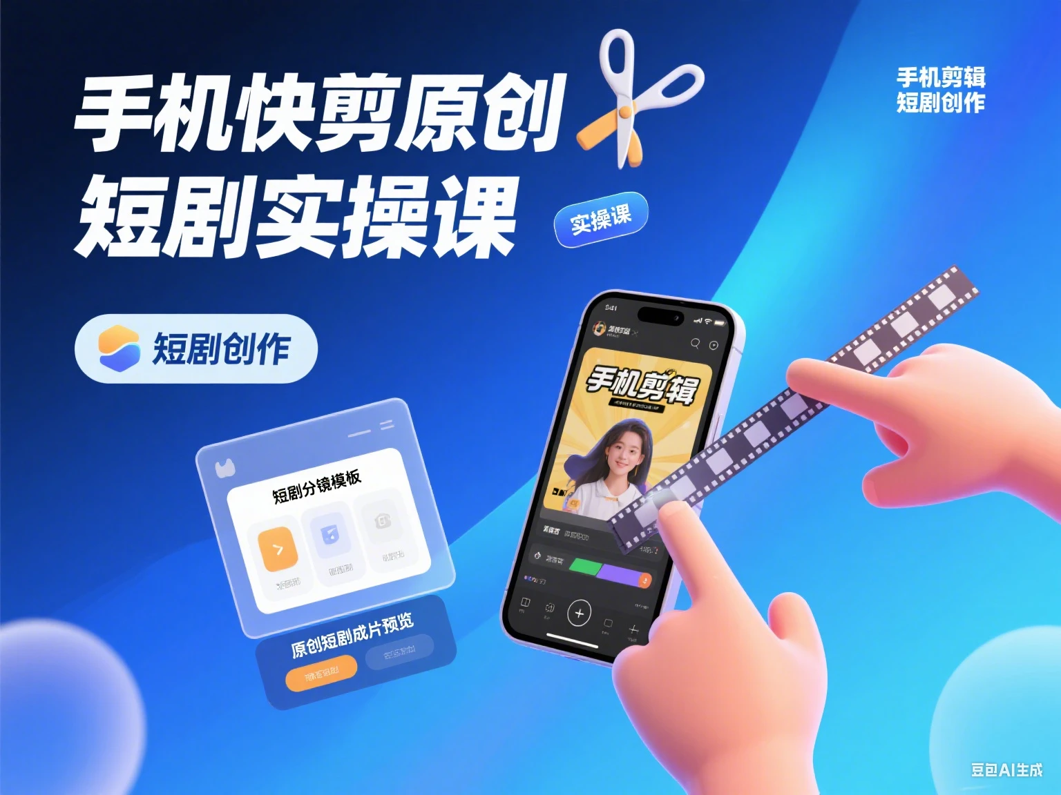 手机快剪原创短剧实操课