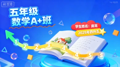 五年级数学A+房亮【2025年:四升五】