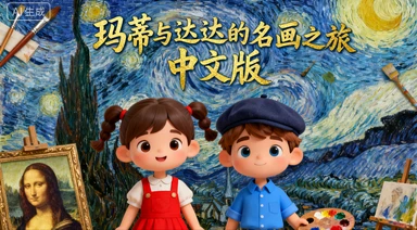 儿童艺术启蒙动画《玛蒂与达达的名画之旅》中文版