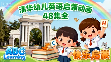 清华幼儿英语启蒙动画48集全