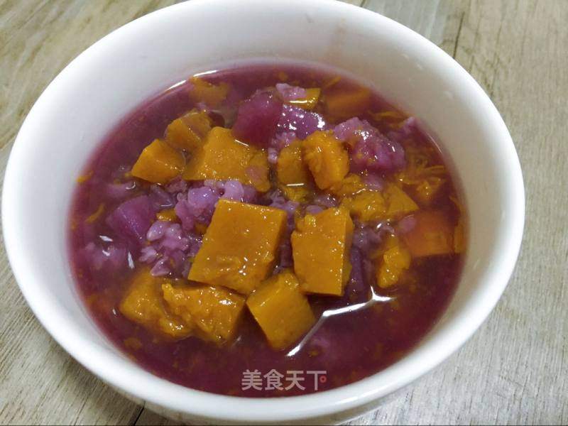 南瓜紫薯粥 技术配方、实体教程