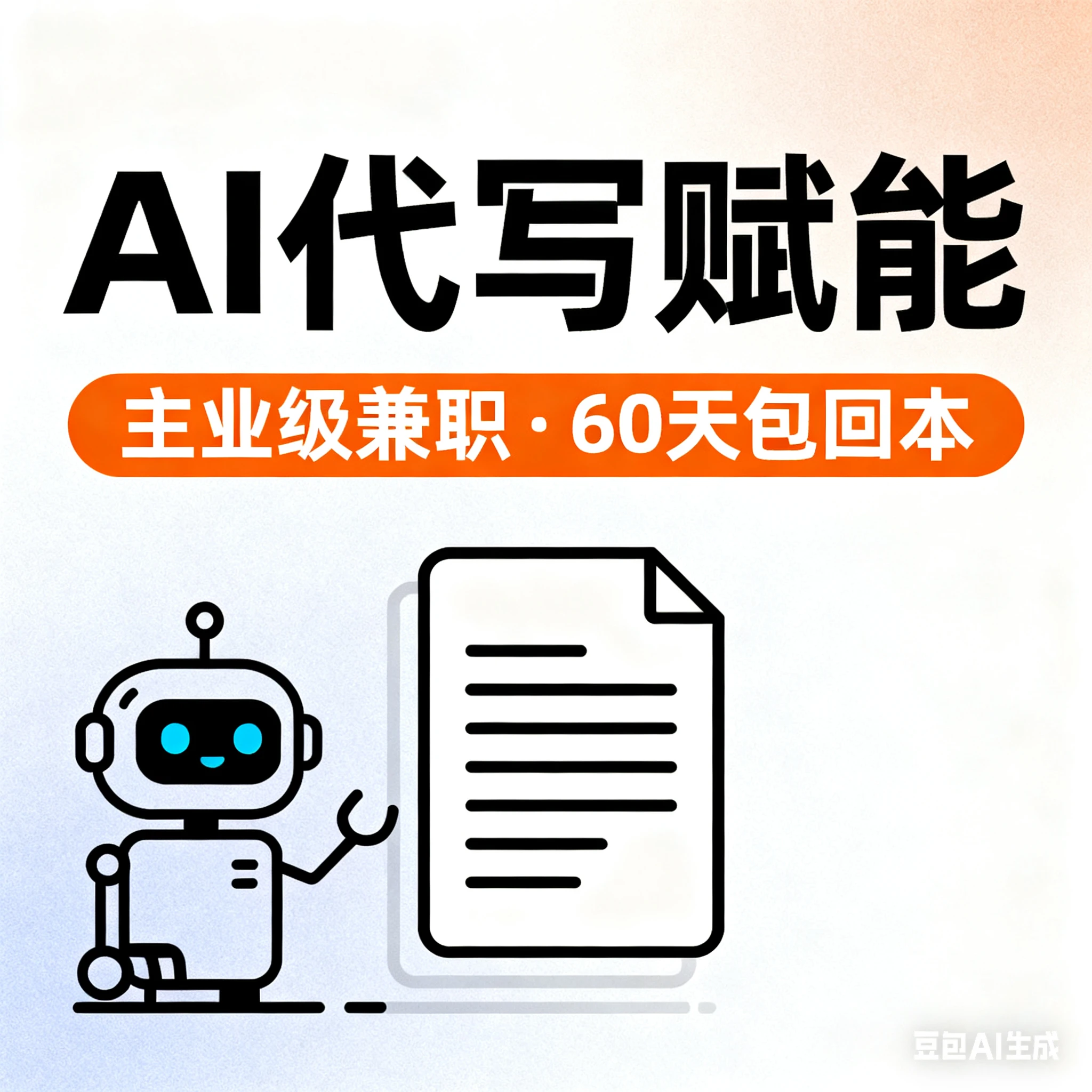 AI代写赋能,一个可以做主业的兼职(60天包回本)
