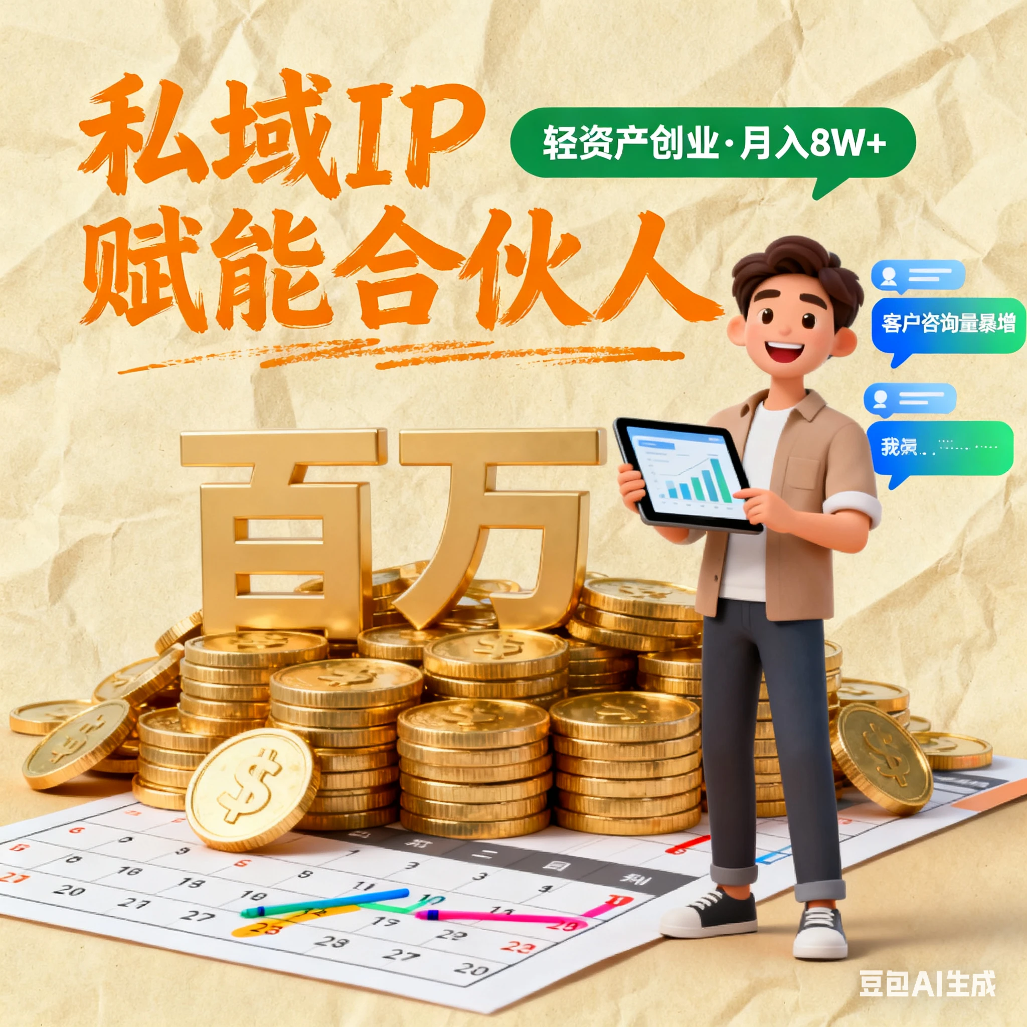 私域IP赋能合伙人,助力你年入百万