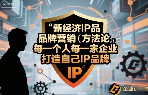 【精】新经济IP品牌营销方法论,每一个人每一家企业都应该打造自己IP品牌