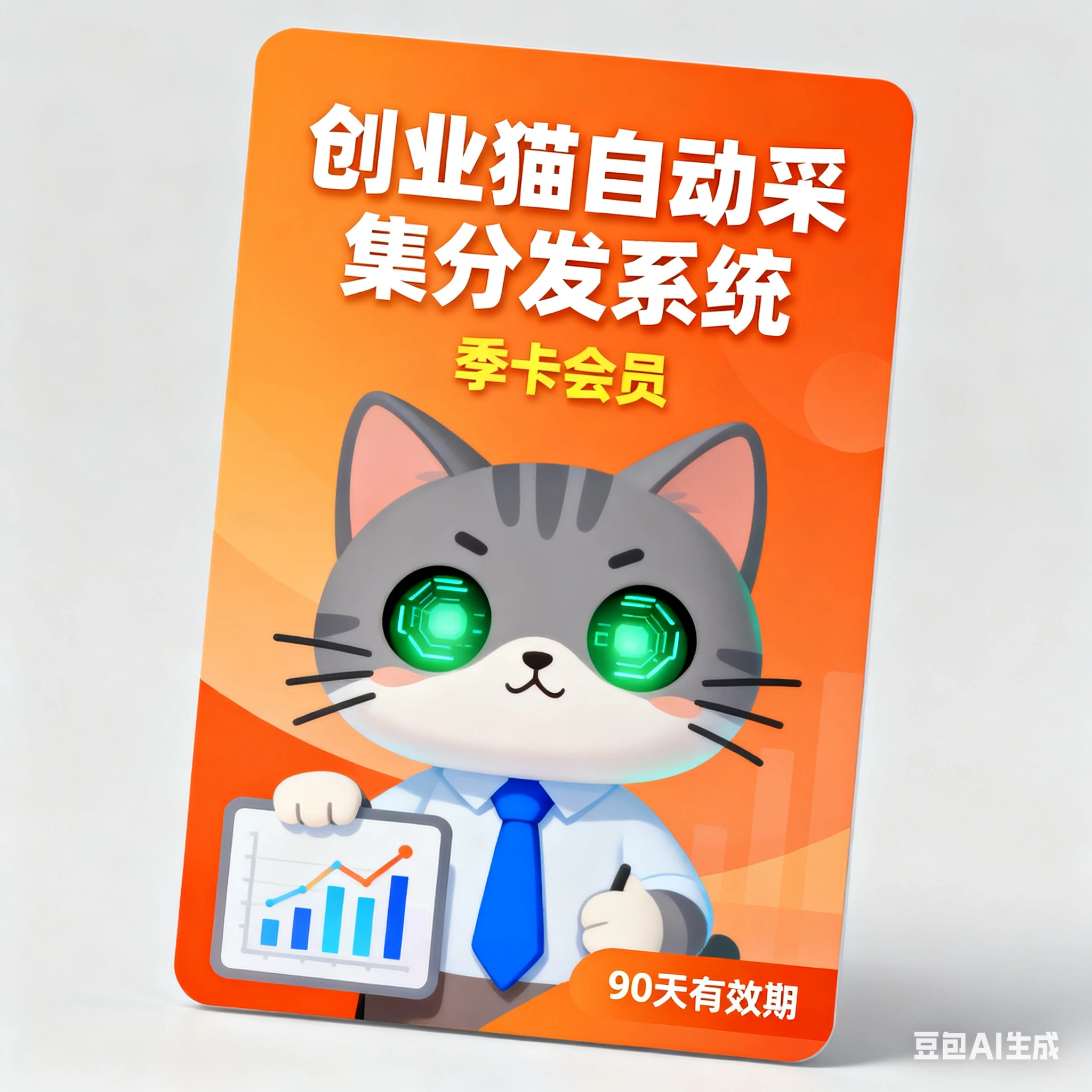 创业猫自动采集分发系统-季卡