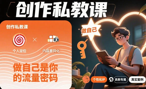【精】创作私教课,做自己是你的流量密码