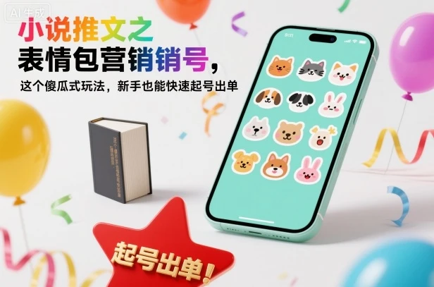 【精】小说推文之表情包营销号，这个傻瓜式玩法，新手也能快速起号出单