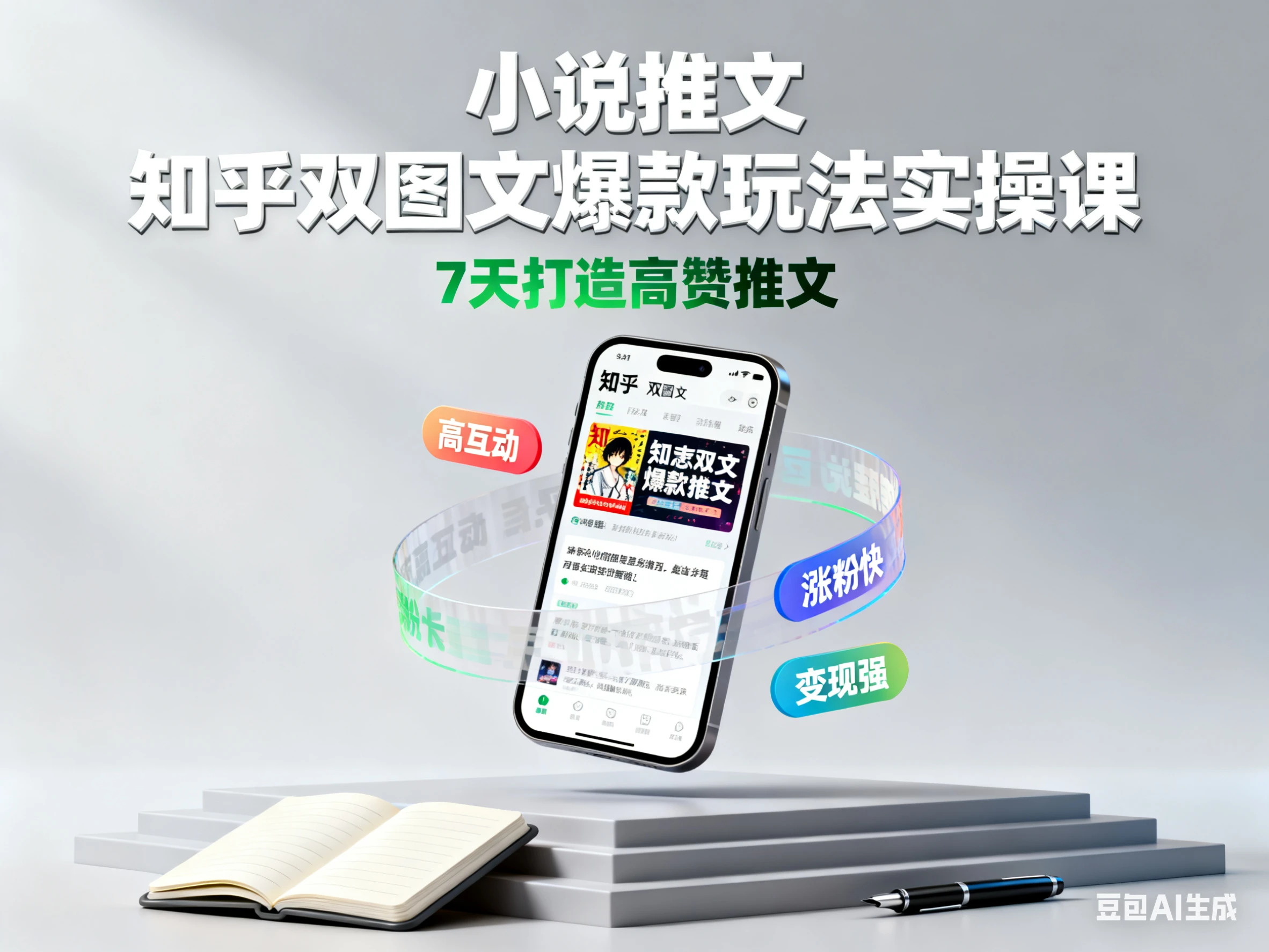 小说推文 知乎双图文爆款玩法实操课