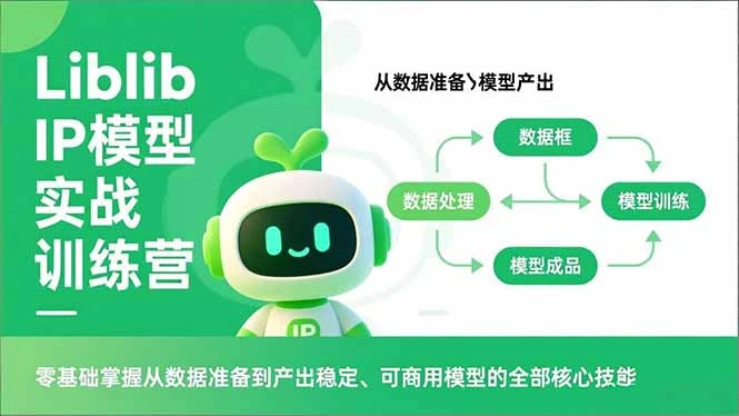 【精】Liblib IP模型实战训练营，零基础掌握从数据准备到产出稳定、可商用模型的全部核心技能-资源之家