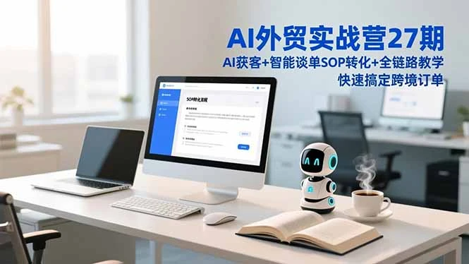 【精】AI外贸实战营27期,AI获客+智能谈单+SOP转化+全链路教学,快速搞定跨境订单-副业吧 【精】AI外贸实战营27期,AI获客+智能谈单+SOP转化+全链路教学,快速搞定跨境订单-副业吧