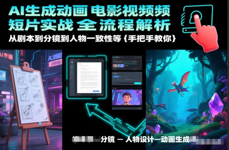 AI生成动画电影视频短片实战全流程解析，从剧本到分镜到人物一致性等手把手教你-资源之家