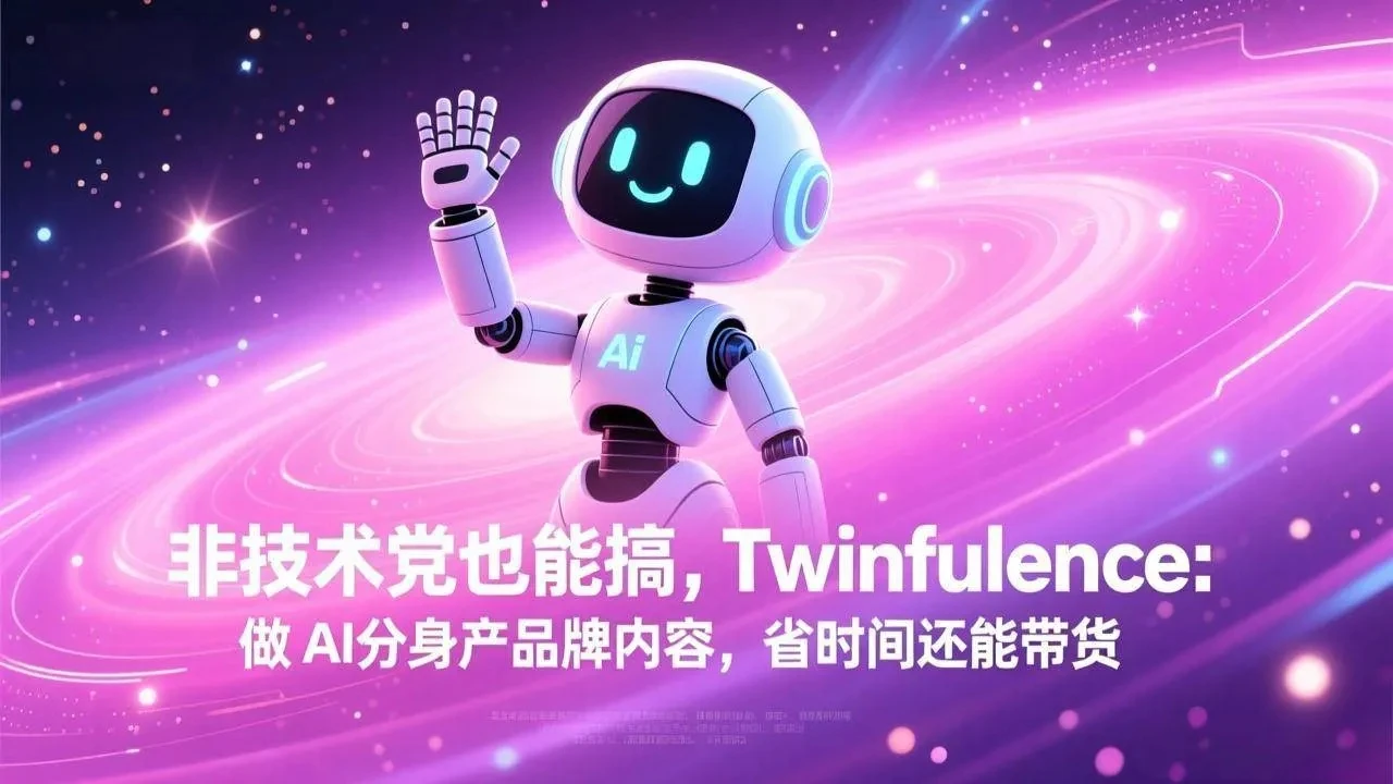 【精】非技术党也能搞!Twinfluence:做 AI 分身产品牌内容,省时间还能带货-资源之家