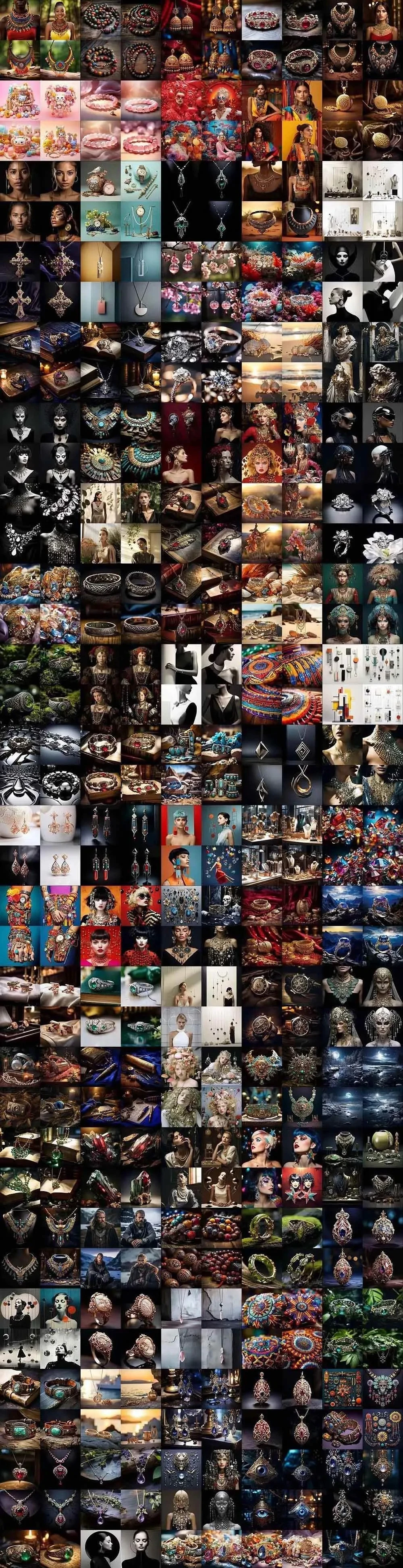 460+专业Midjourney珠宝摄影AI提示词+成效果图,戒指/项链/耳环/手链/宝石/及奢侈配饰等全品类 460+专业Midjourney珠宝摄影AI提示词+成效果图,戒指/项链/耳环/手链/宝石/及奢侈配饰等全品类