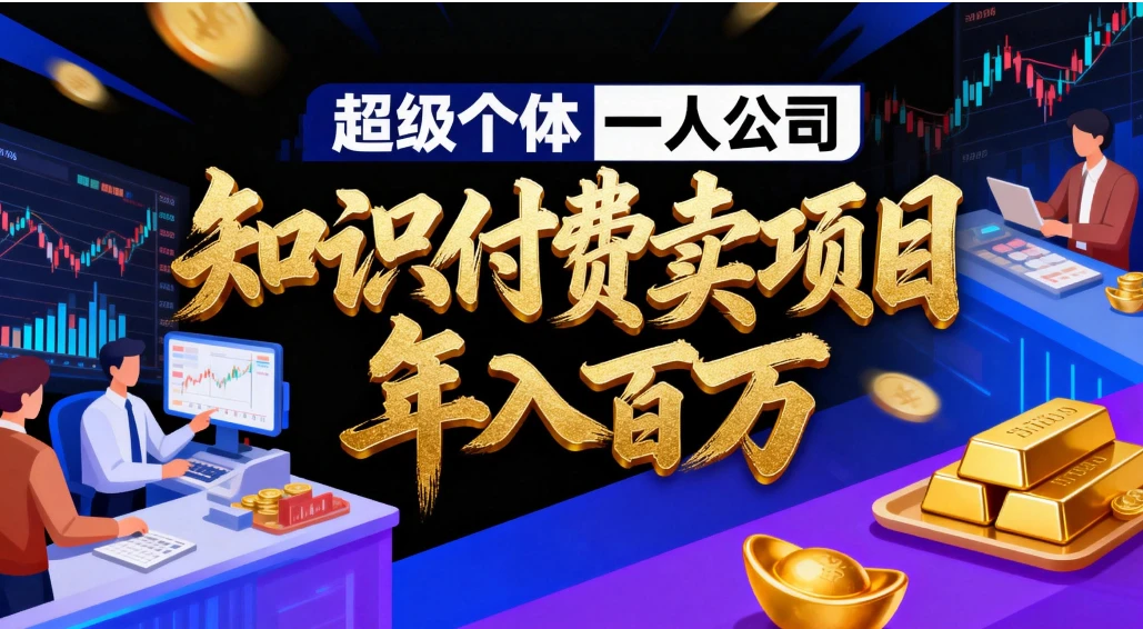 2026年“超级个体一人公司”私域卖项目年入百万，个人IP-精准引流-项目包装-转化成交-资源之家