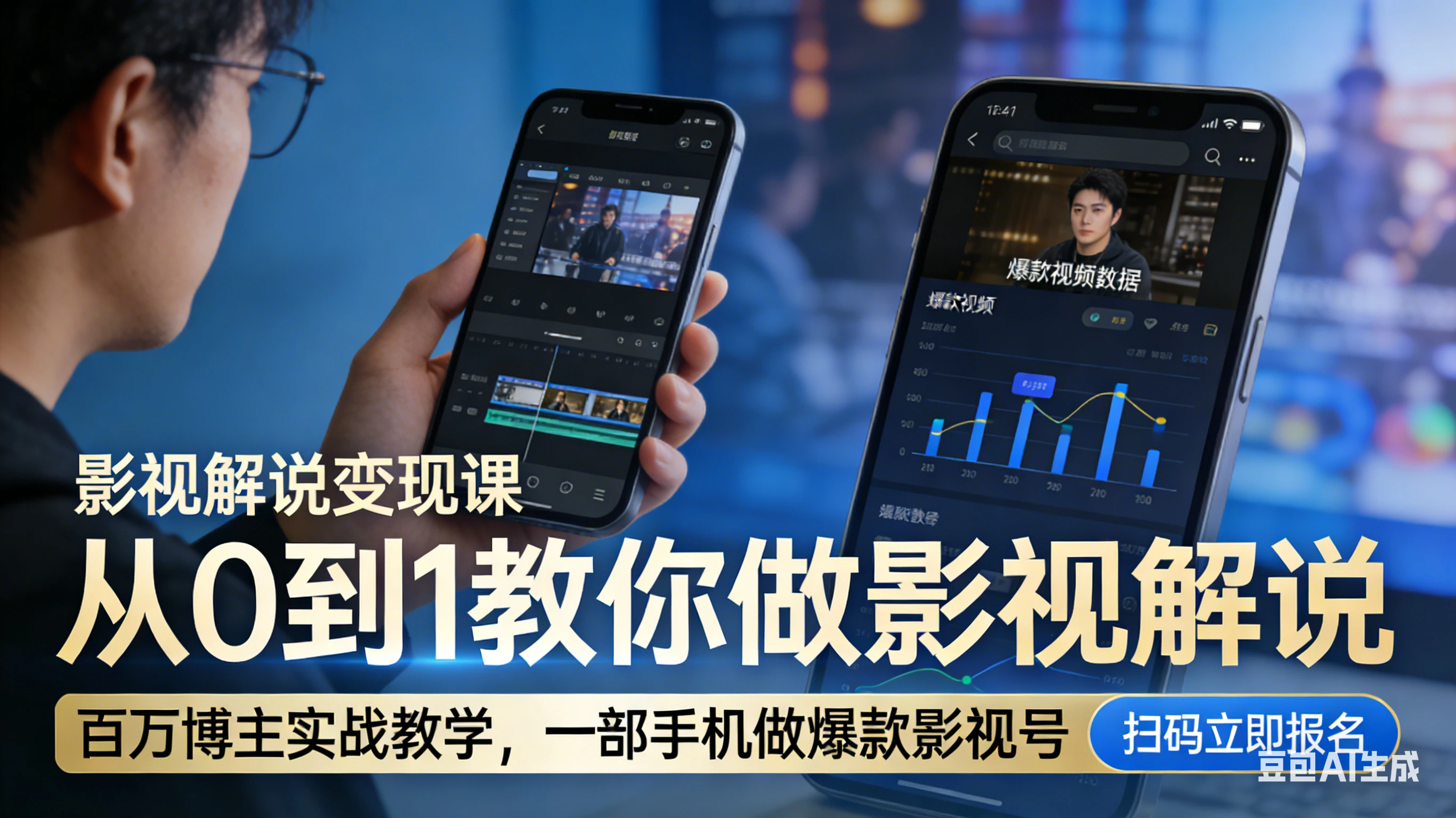 【精】影视解说变现课！百万博主实战教学，一部手机做爆款影视号-资源之家