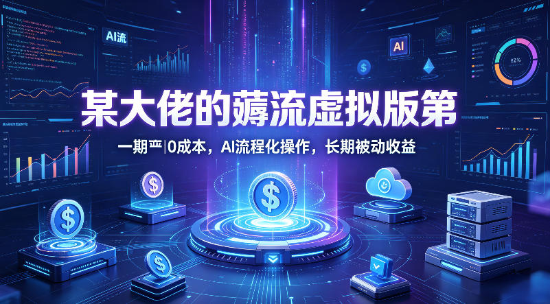 【精】绅白的薅流虚拟版第一期丨0成本，AI流程化操作，长期被动收益