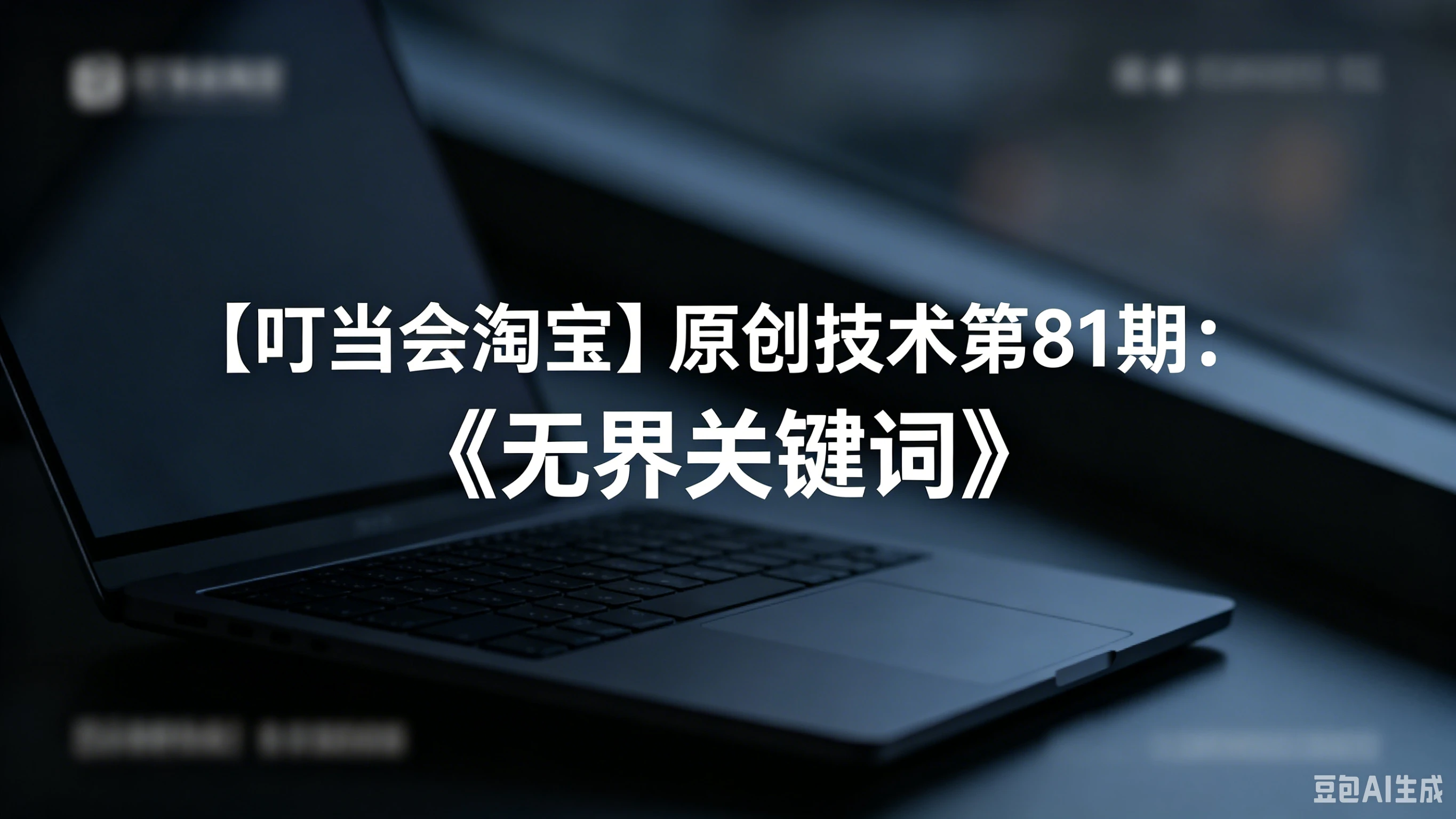 【叮当会淘宝】原创技术第81期：《无界关键词》