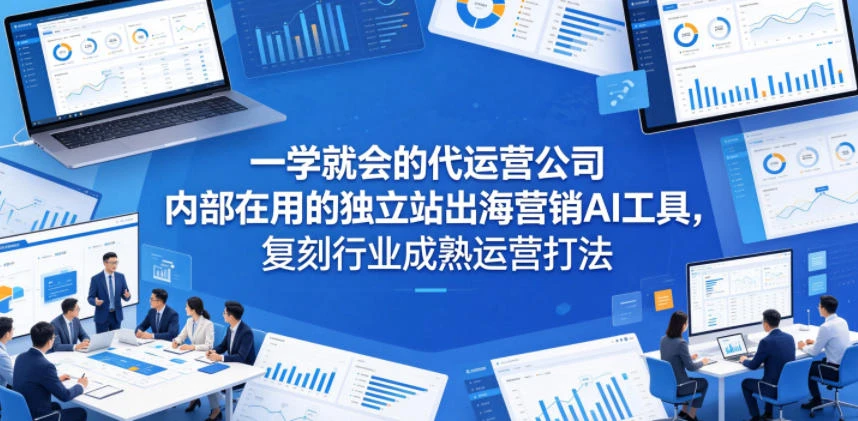 【精】一学就会的代运营公司内部在用的独立站出海营销AI工具，复刻行业成熟运营打法