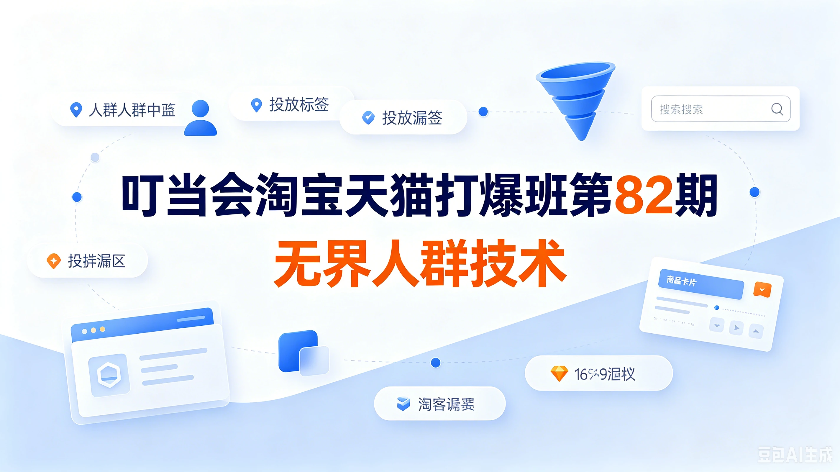 【精】叮当会淘宝天猫打爆班第82期：《无界人群技术》吃透无界人群全套原创打法