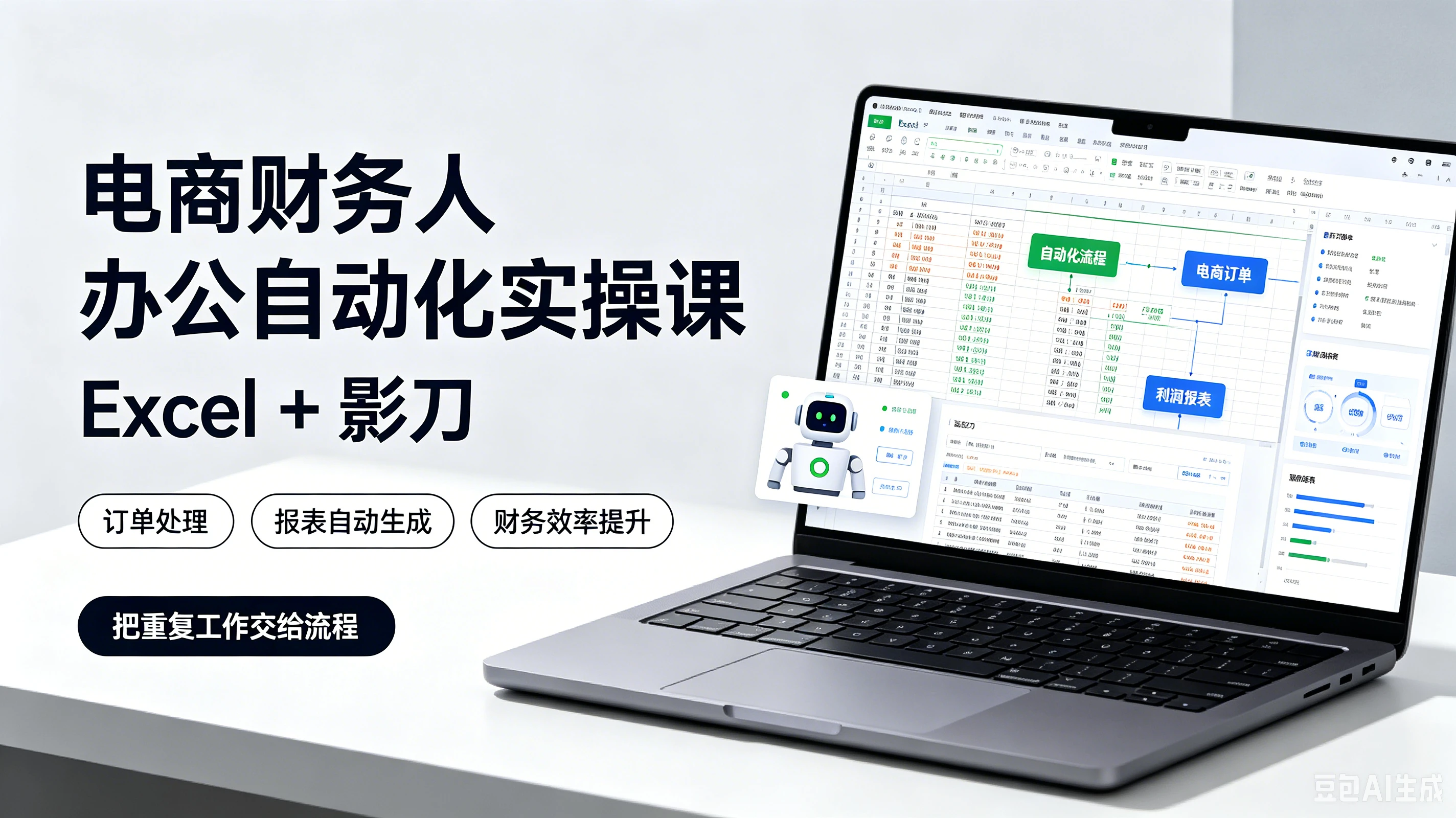 【精】电商财务人办公自动化实操课 excel+影刀-电商财务-资源之家