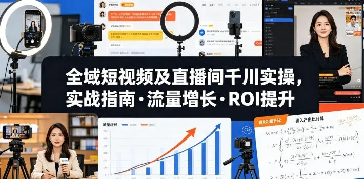 【精】老赵·全域短视频及直播间千川实操,实战指南·流量增长·ROI提升(26年6月更新)