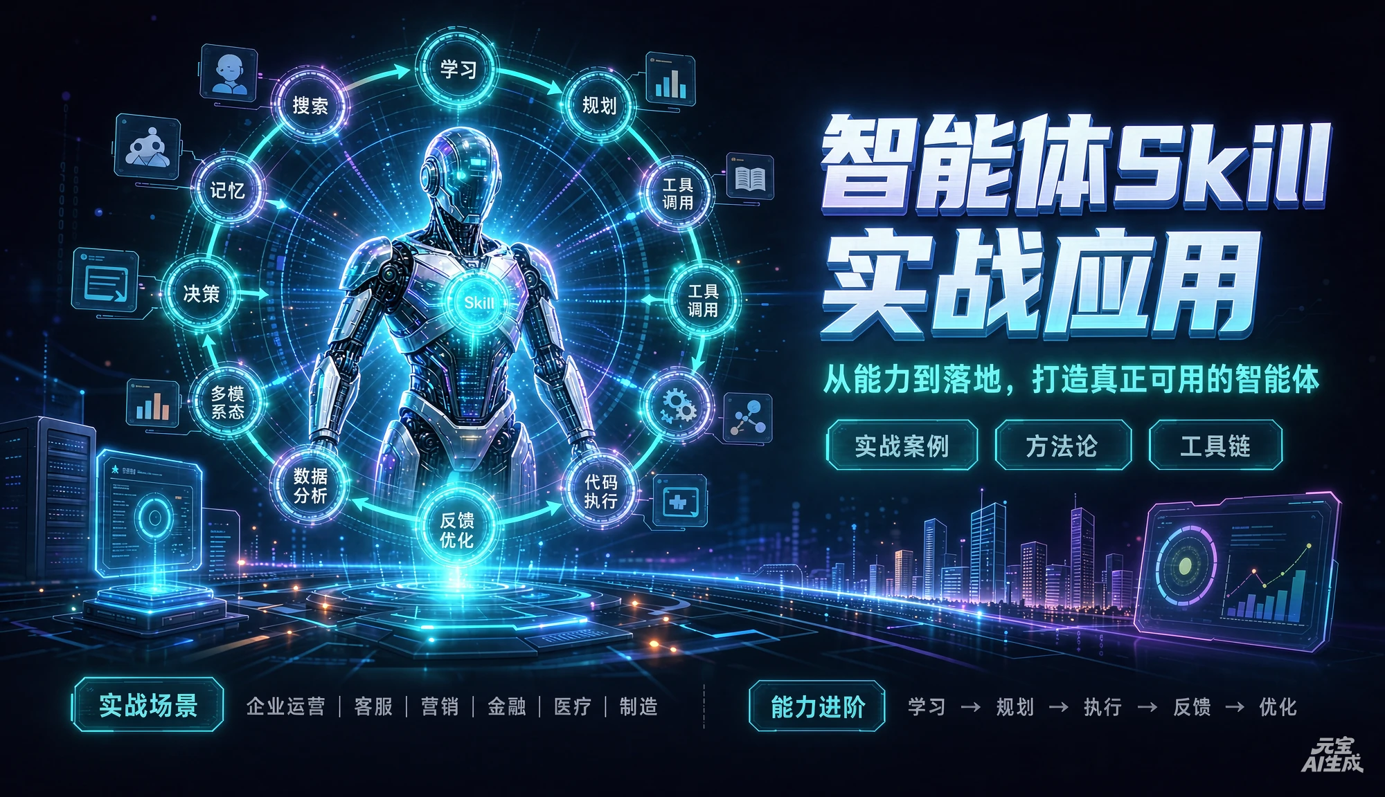 【精】智能体skill实战应用,从能力到落地,打造真正可用的智能体