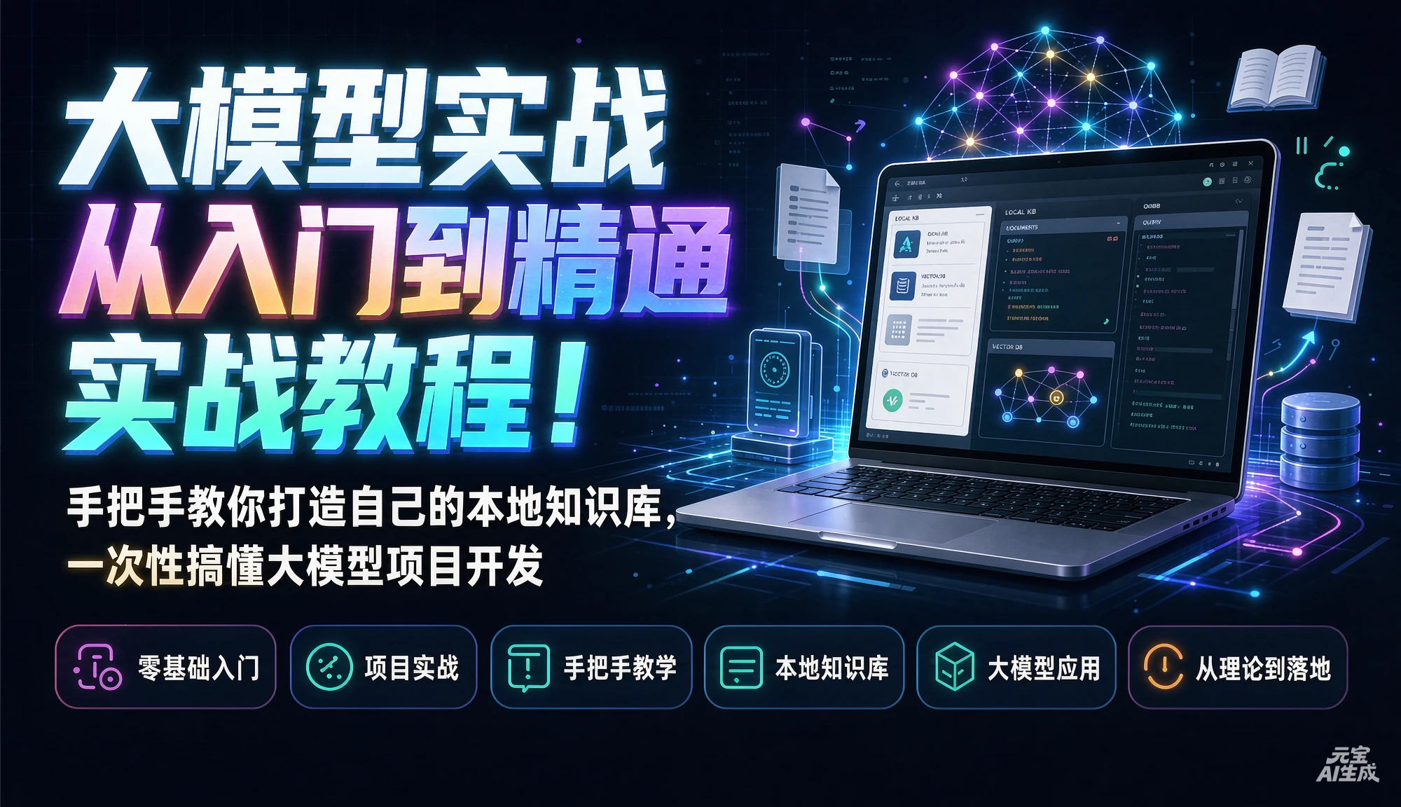 【精】大模型实战从入门到精通实战教程！手把手教你打造自己的本地知识库，一次性搞懂大模型项目开发