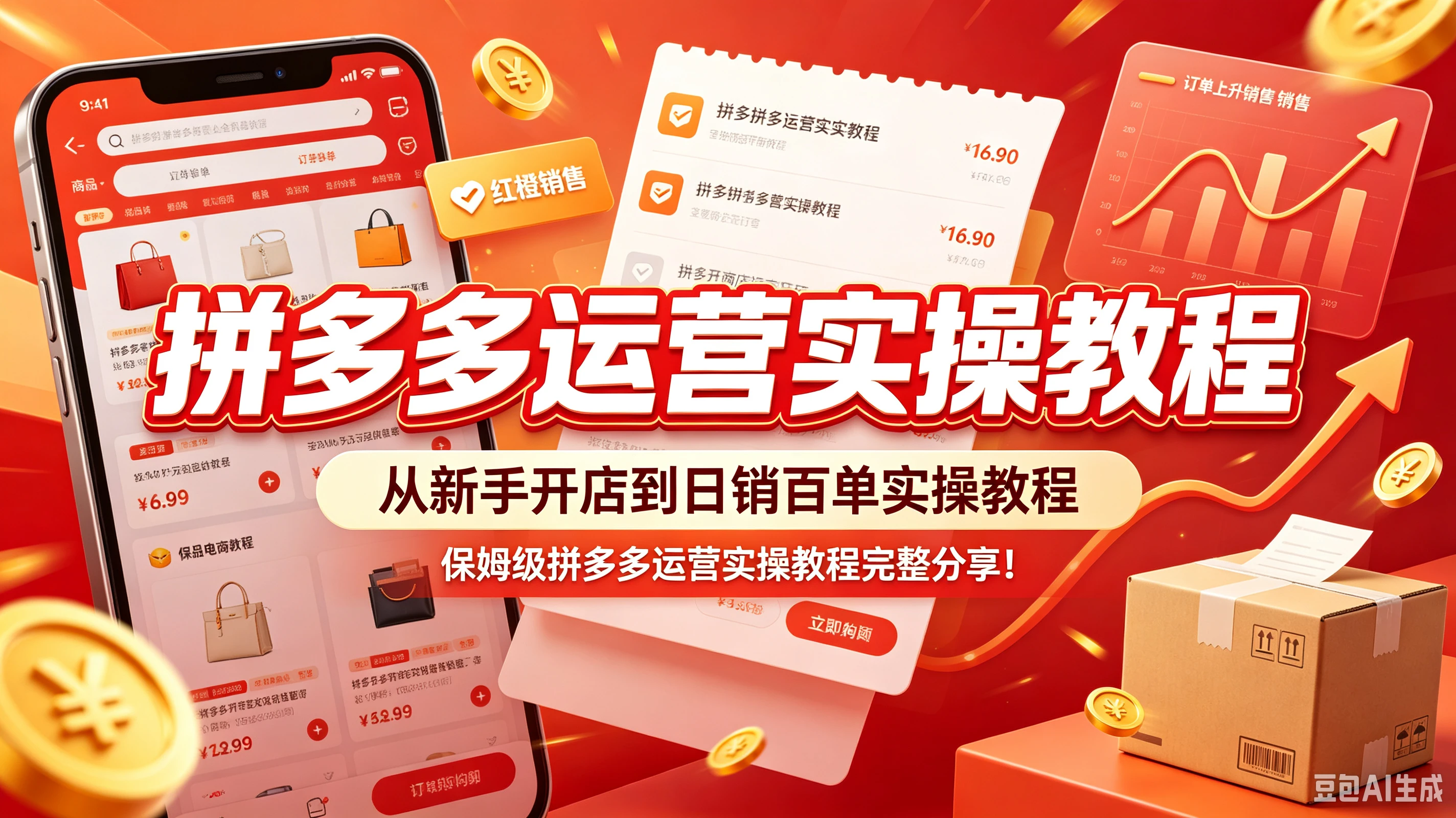【精】拼多多运营实操教程,从新手开店到日销百单实操教程,保姆级拼多多运营实操教程完整分享! 【精】拼多多运营实操教程,从新手开店到日销百单实操教程,保姆级拼多多运营实操教程完整分享!