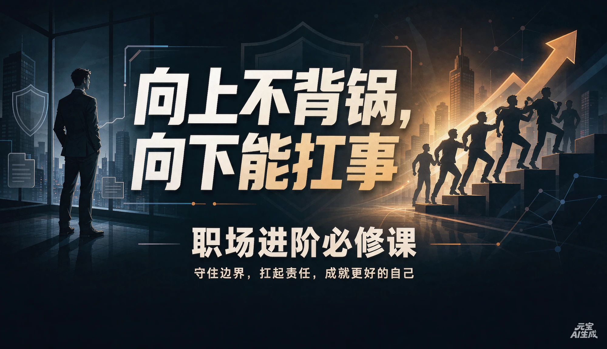 【精】向上不背锅,向下能扛事 职场进阶必修课 【精】向上不背锅,向下能扛事 职场进阶必修课