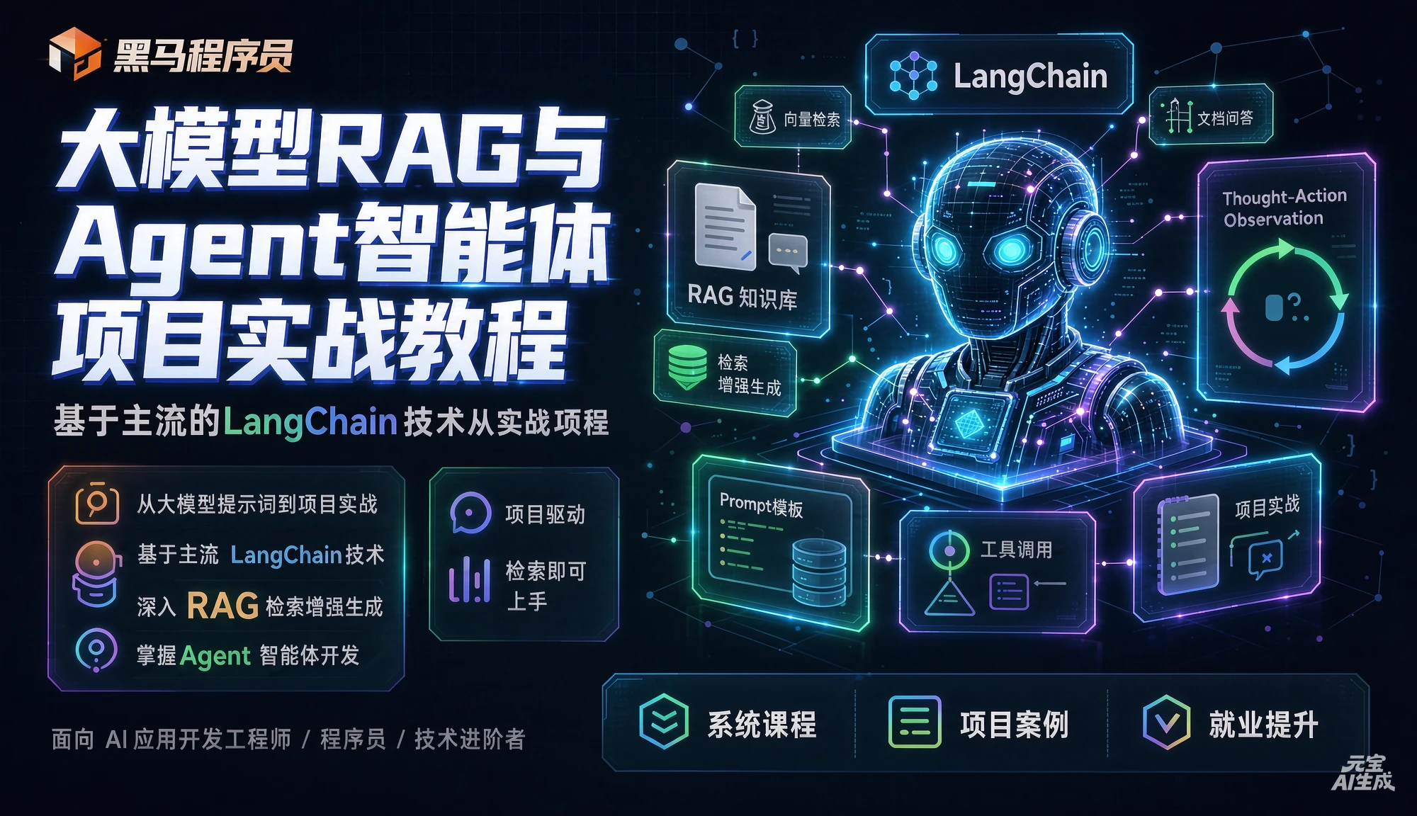 【精】黑马程序员大模型RAG与Agent智能体项目实战教程,基于主流的LangChain技术从大模型提示词到实战项目 【精】黑马程序员大模型RAG与Agent智能体项目实战教程,基于主流的LangChain技术从大模型提示词到实战项目