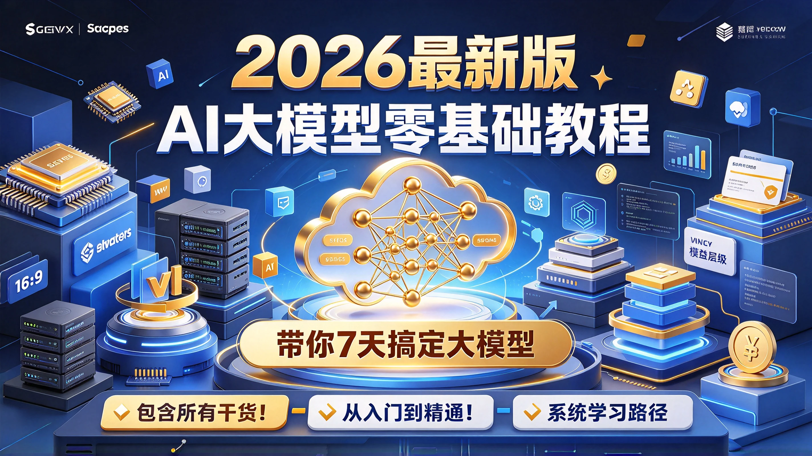 【精】AI大模型零基础教程,2026最新版,带你7天搞定大模型,包含所有干货!带你从入门到精通!