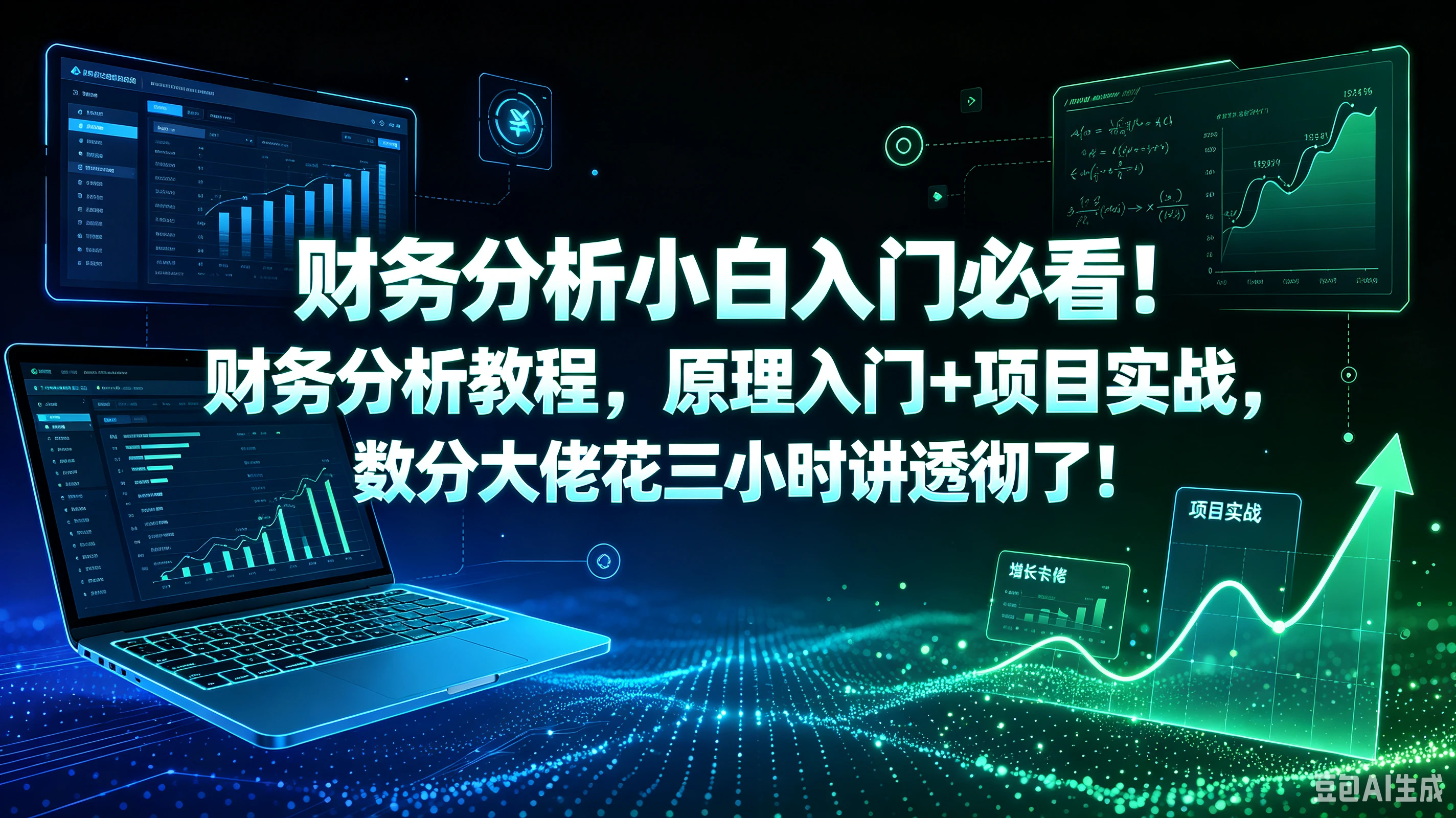 【精】财务分析小白入门必看！财务分析教程，原理入门+项目实战，数分大佬花三小时讲透彻了！