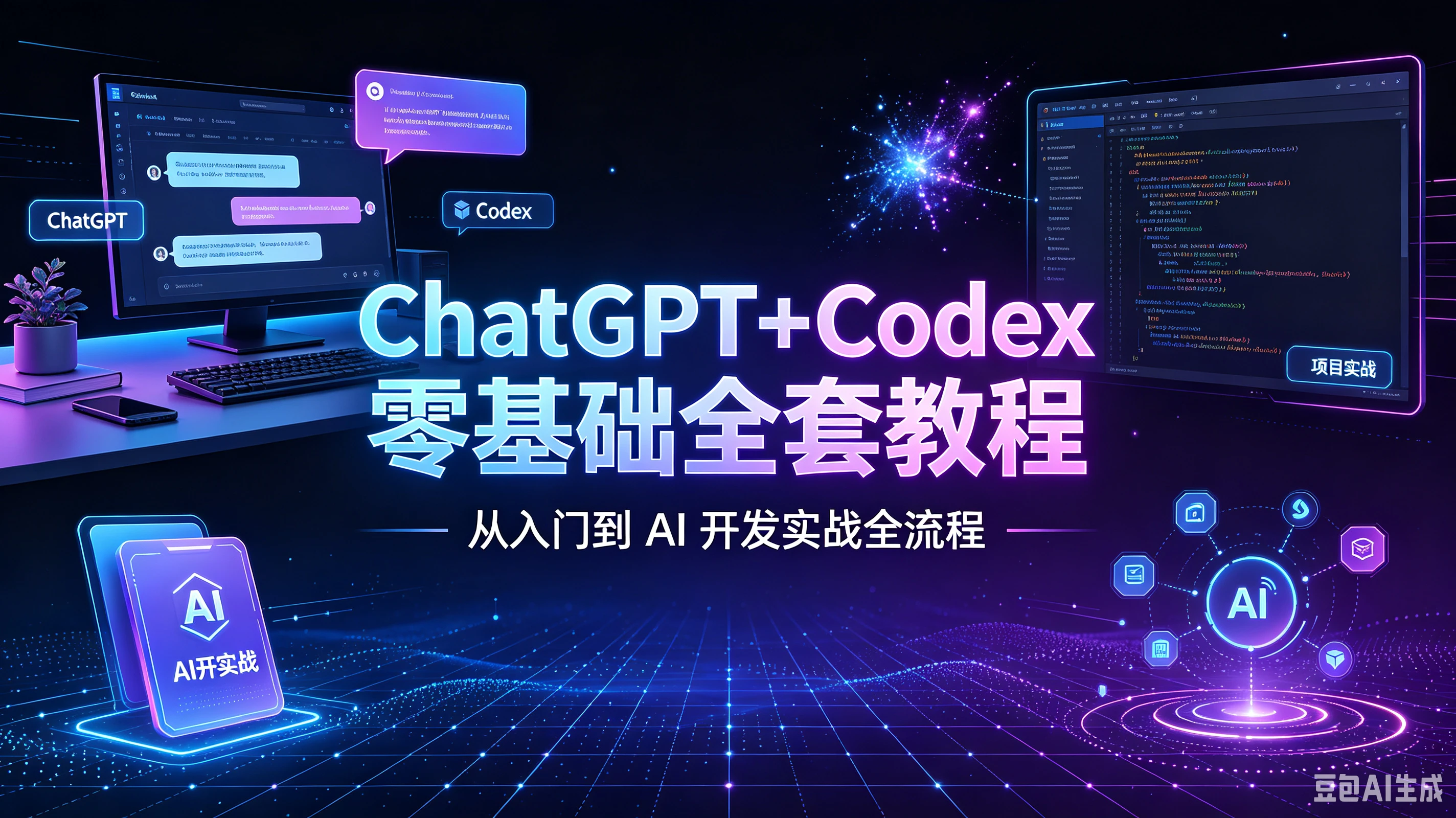 【精】ChatGPT+Codex 零基础全套教程|从入门到 AI 开发实战全流程 【精】ChatGPT+Codex 零基础全套教程|从入门到 AI 开发实战全流程