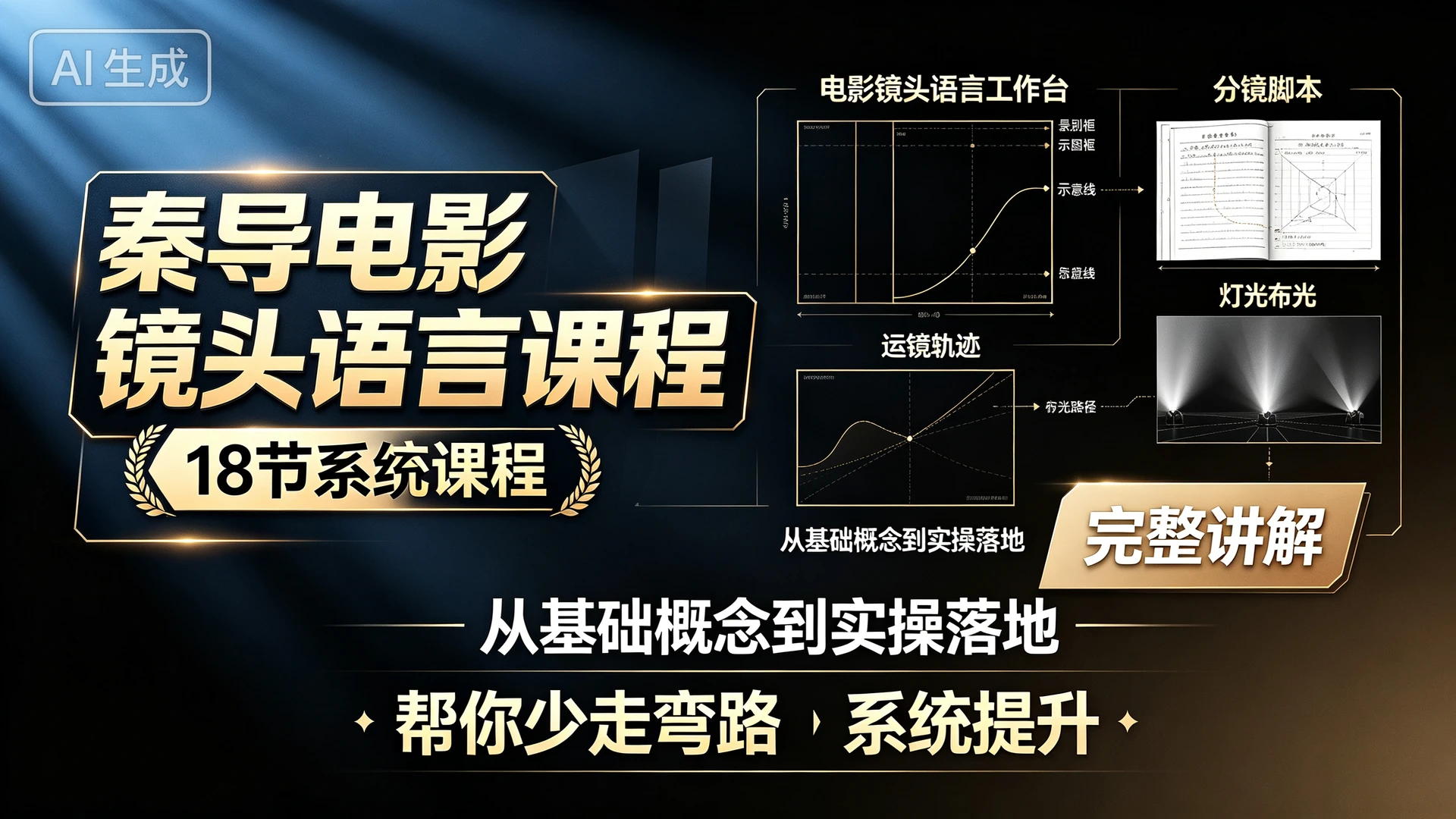 【精】秦导电影镜头语言课程,18 节系统课程,从基础概念到实操落地完整讲解,帮你少走弯路系统提升 【精】秦导电影镜头语言课程,18 节系统课程,从基础概念到实操落地完整讲解,帮你少走弯路系统提升