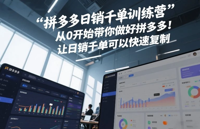 【精】拼多多日销千单训练营,从0开始带你做好拼多多,让日销千单可以快速复制(更新26年8月) 【精】拼多多日销千单训练营,从0开始带你做好拼多多,让日销千单可以快速复制(更新26年8月)