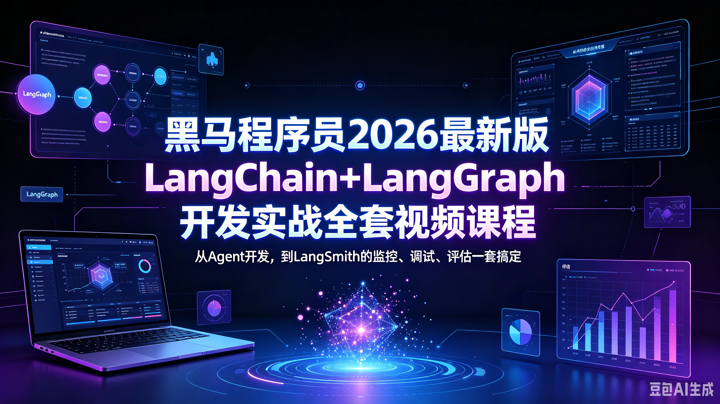 【精】黑马程序员2026最新版LangChain+LangGraph开发实战全套视频课程,从Agent开发,到LangSmith的监控、调试、评估一套搞定 【精】黑马程序员2026最新版LangChain+LangGraph开发实战全套视频课程,从Agent开发,到LangSmith的监控、调试、评估一套搞定