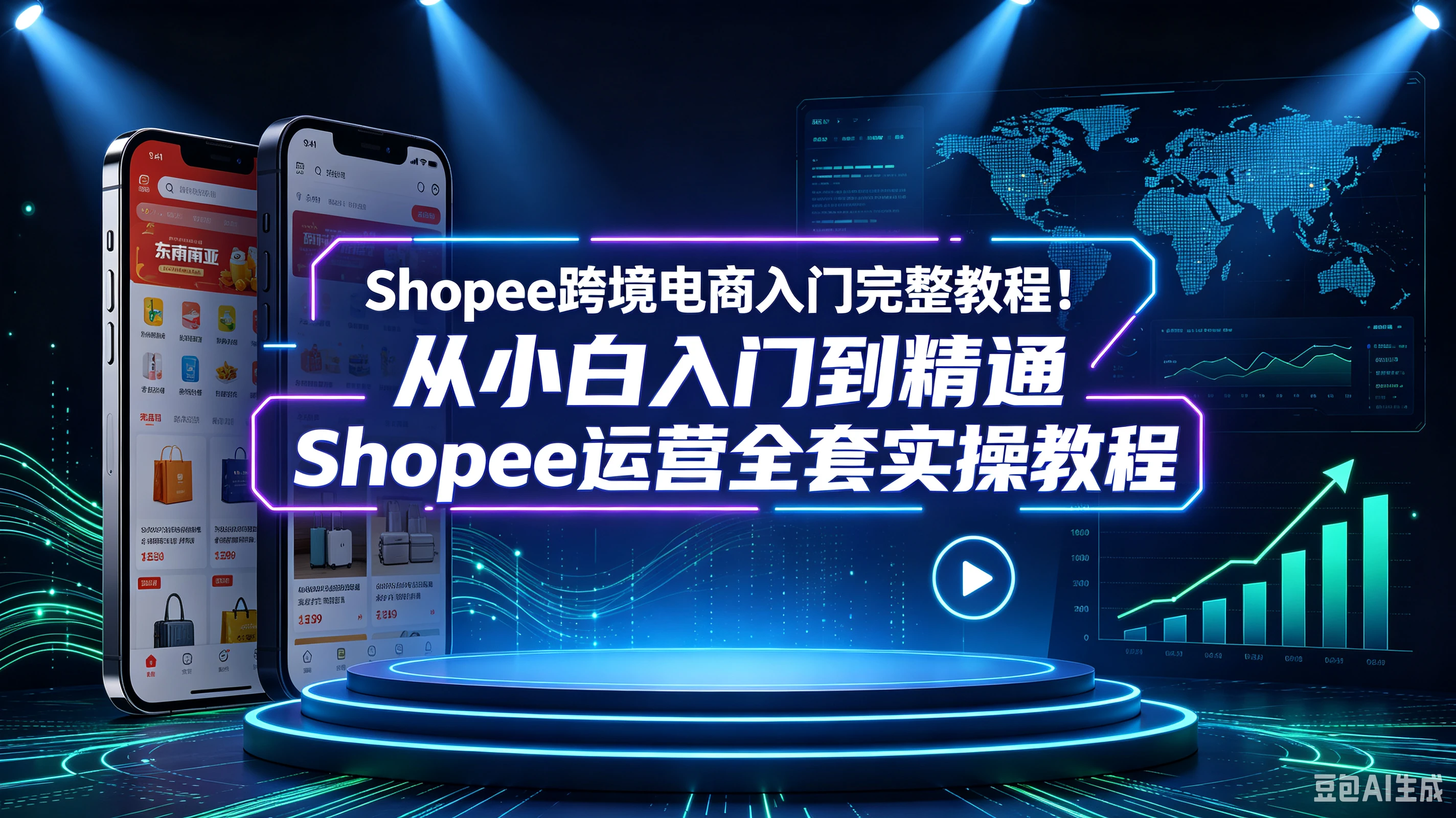 【精】Shopee跨境电商入门完整教程！从小白入门到精通Shopee运营全套实操教程