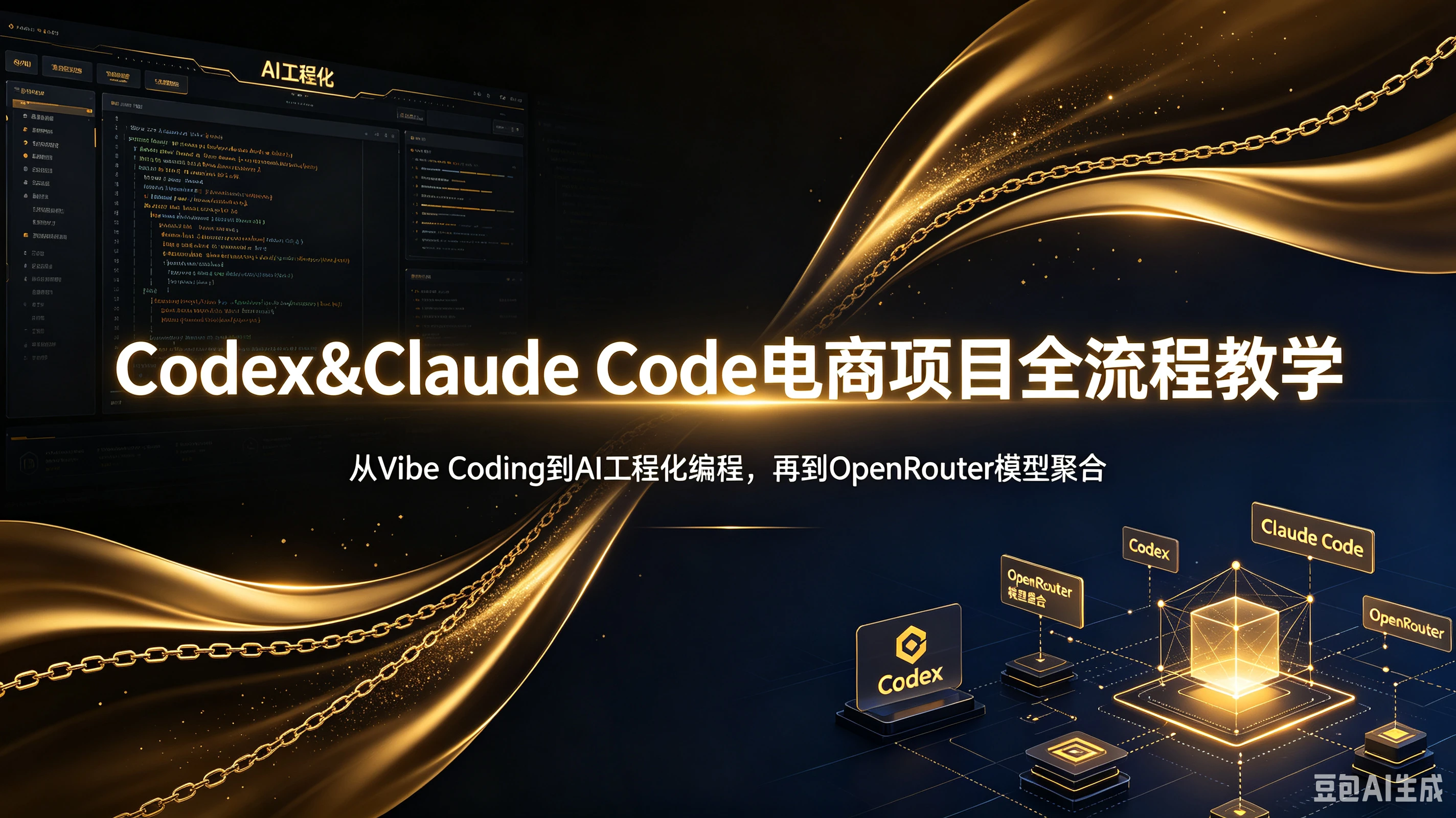 【精】Codex&Claude Code电商项目全流程教学,从Vibe Coding到AI工程化编程,再到OpenRouter模型聚合 【精】Codex&Claude Code电商项目全流程教学,从Vibe Coding到AI工程化编程,再到OpenRouter模型聚合