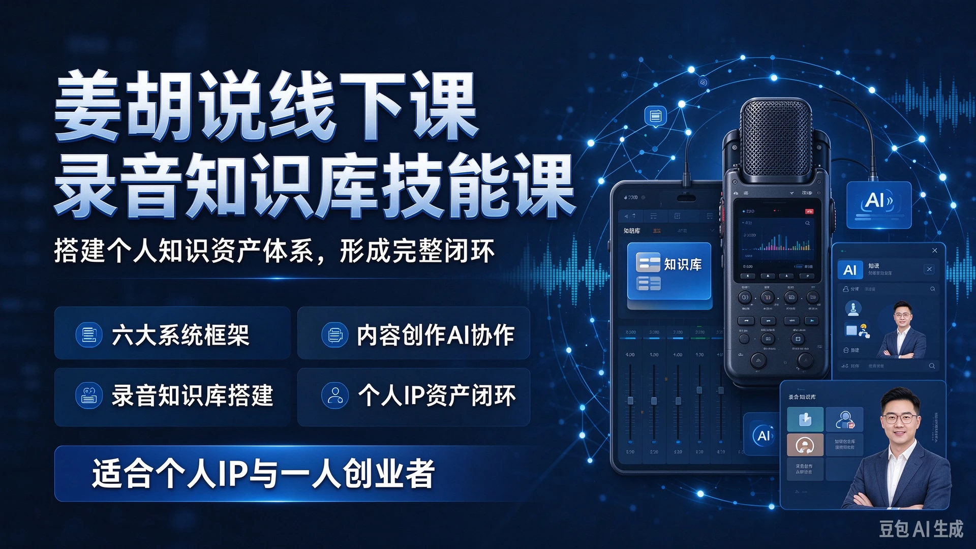 姜胡说线下课录音知识库技能课,带你学习六大系统框架与内容创作AI协作方法,搭建个人知识资产体系,适合个人IP与一人创业者的完整闭环-副业吧 姜胡说线下课录音知识库技能课,带你学习六大系统框架与内容创作AI协作方法,搭建个人知识资产体系,适合个人IP与一人创业者的完整闭环-副业吧