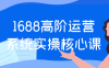 1688高阶运营系统实操核心课