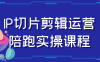 IP切片剪辑运营陪跑实操课程