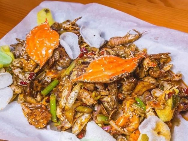 手抓铁锹海鲜 技术配方、实体教程