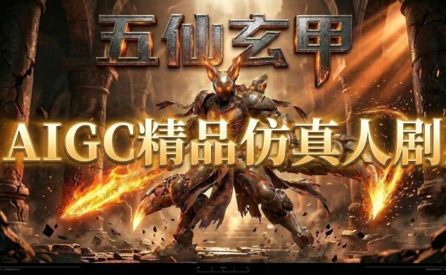 【精】AIGC精品仿真人短剧教学，以五仙玄甲风为例展示保姆级实操教学